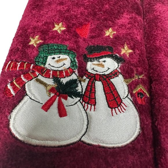 Vintage Snowman Make The Season Bright Tip Towel Christmas Set of 3 100% Cotton - Picture 8 of 11
